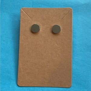 Silver Circle Earrings Classic Simple Earrings